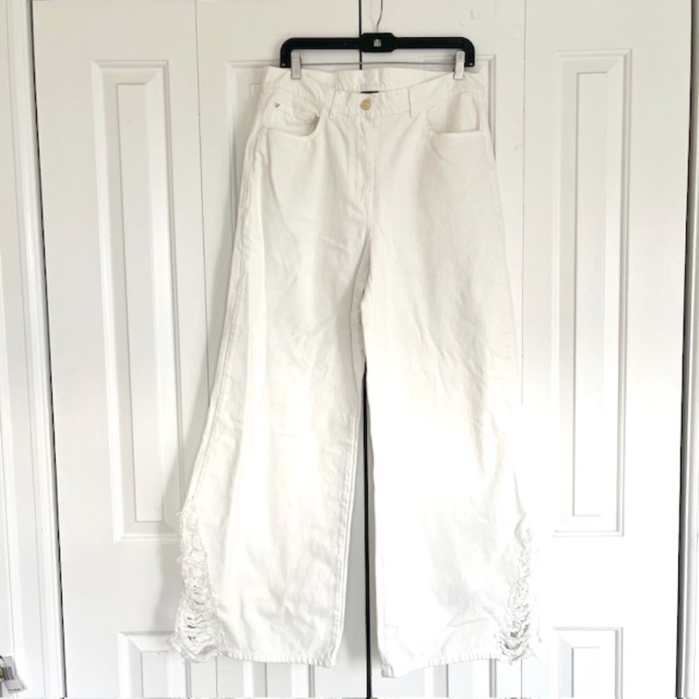 My Twin White Wide Leg Jeans Size 31 NWT
